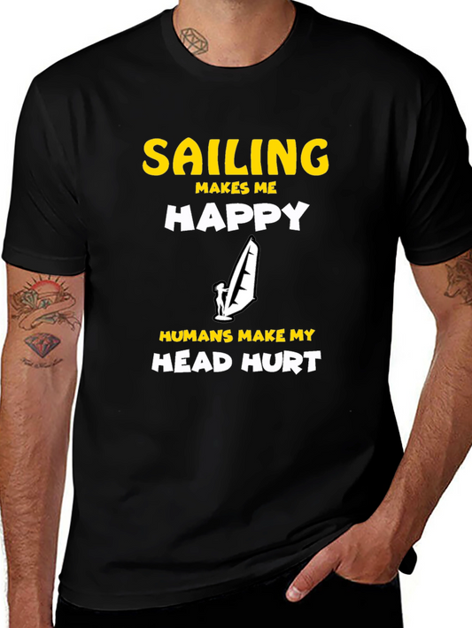 Sailing Makes Me Happy Graphic Tee