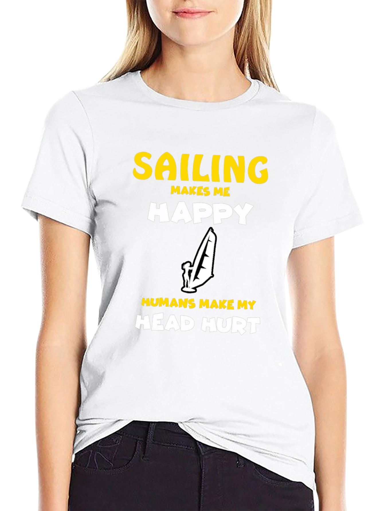 Sailing Makes Me Happy Graphic Tee