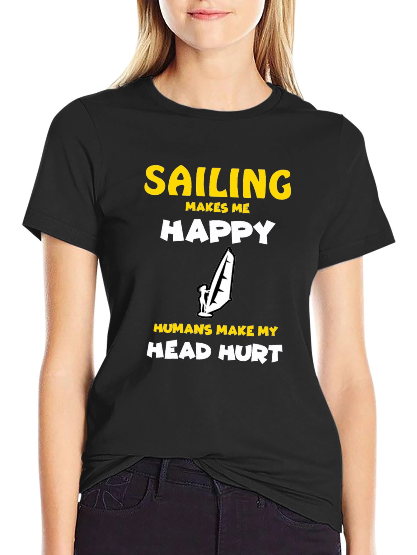 Sailing Makes Me Happy Graphic Tee