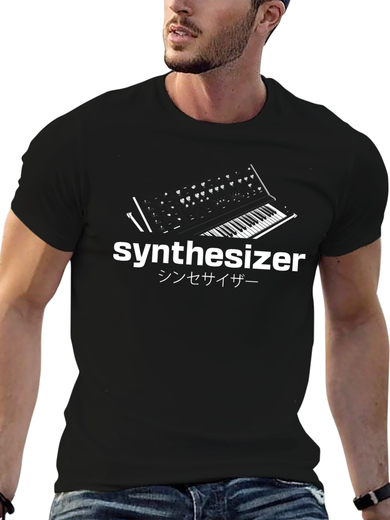 Synthesizer Graphic T-Shirt - Music Lover Tee