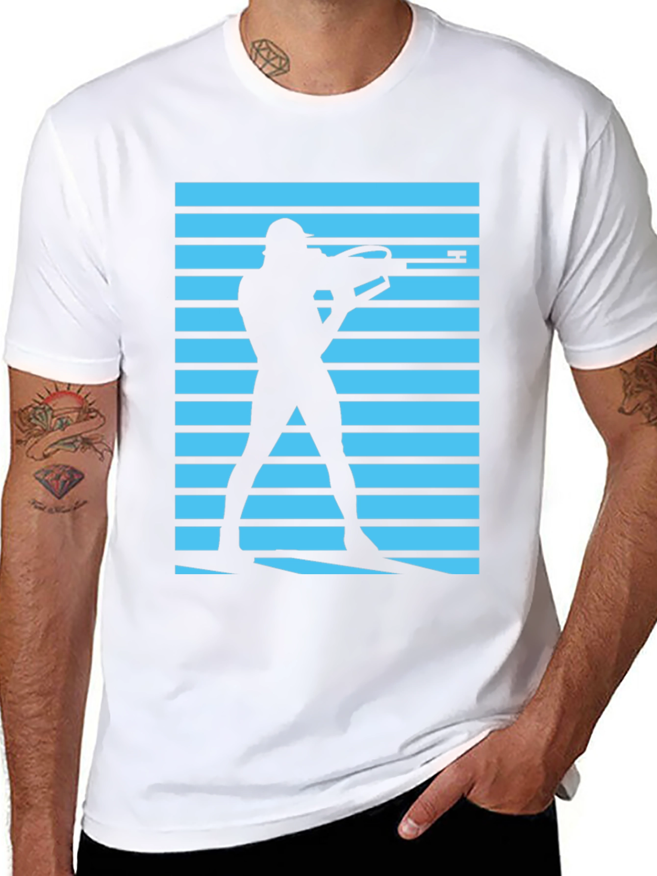 Retro Shooter Silhouette Tee
