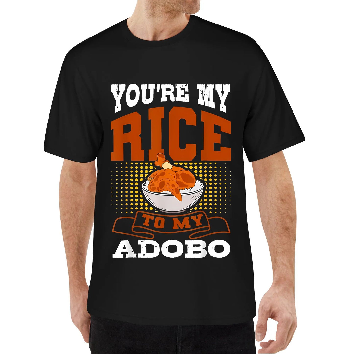 Unisex Printed T-Shirt Adobo Chicken Pinoy Rice Cuisine Philippine Flag T-Shirt