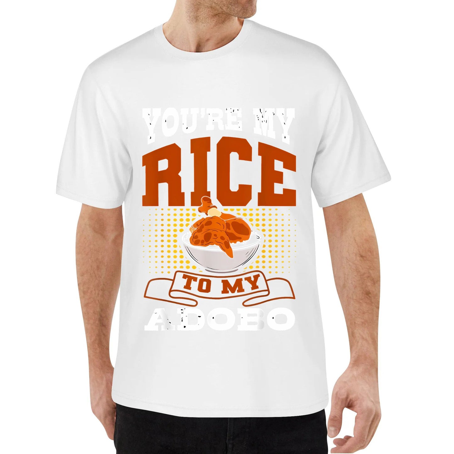 Unisex Printed T-Shirt Adobo Chicken Pinoy Rice Cuisine Philippine Flag T-Shirt