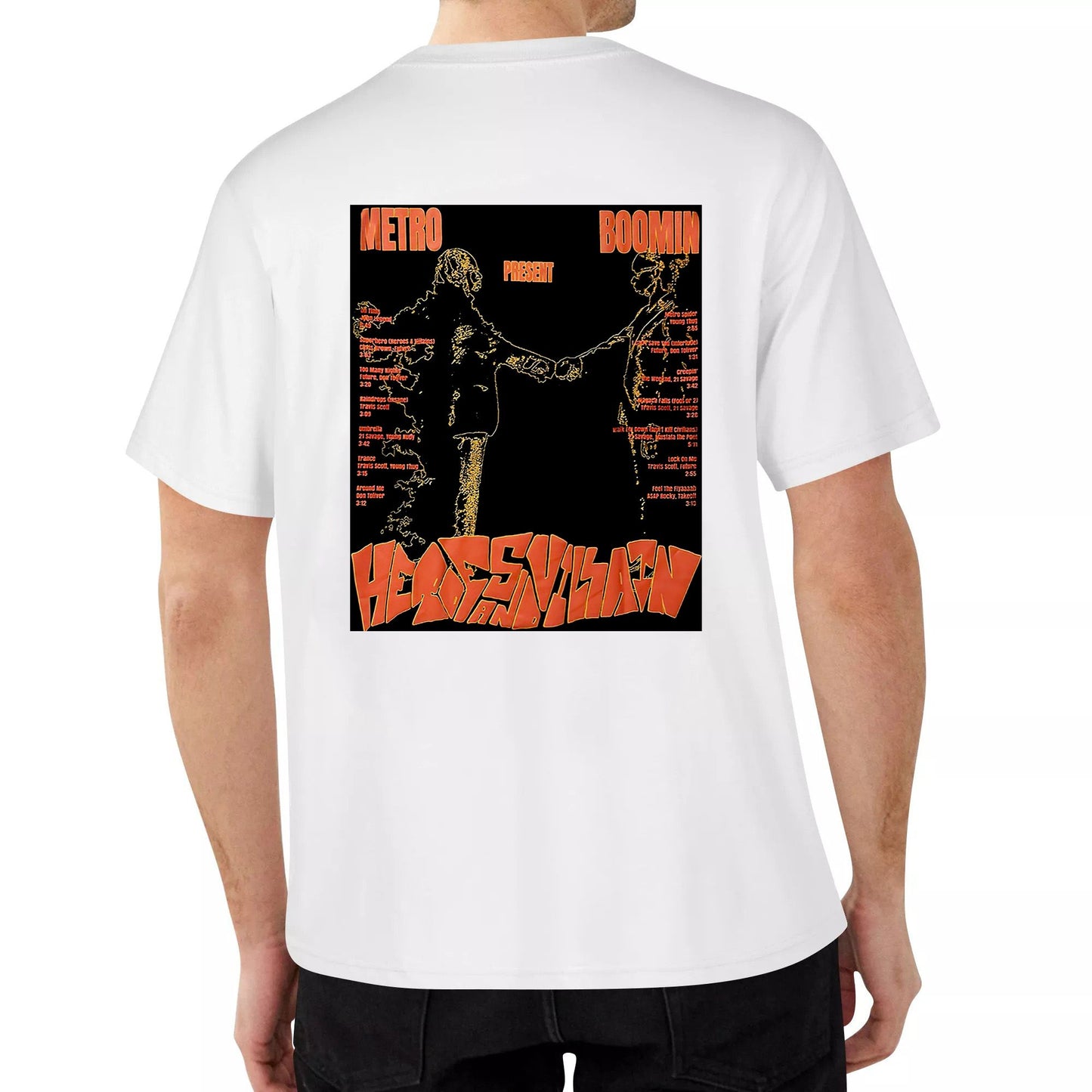 METRO BOOMIN HEROES & VILLAINS OVERSIZE TSHIRT BLACK