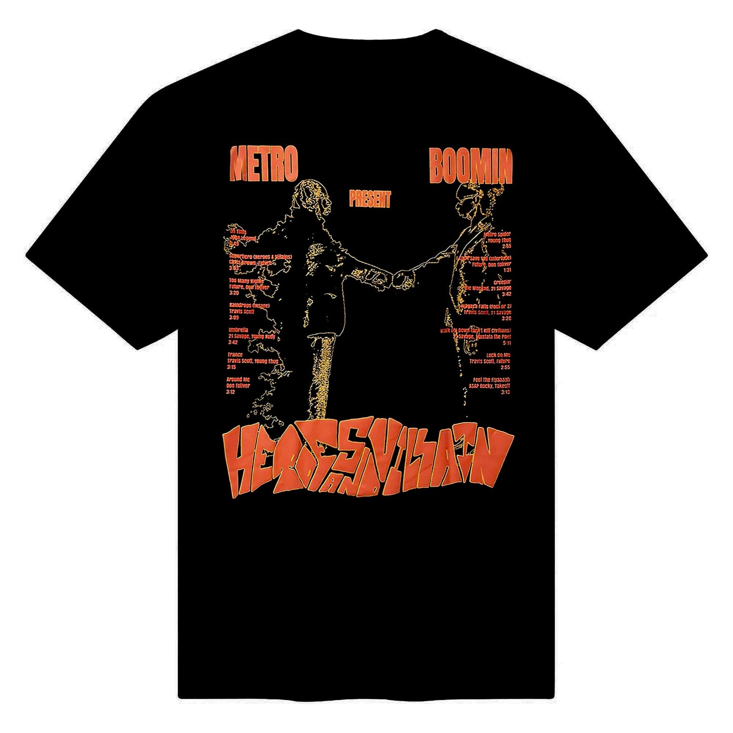 METRO BOOMIN HEROES & VILLAINS OVERSIZE TSHIRT BLACK