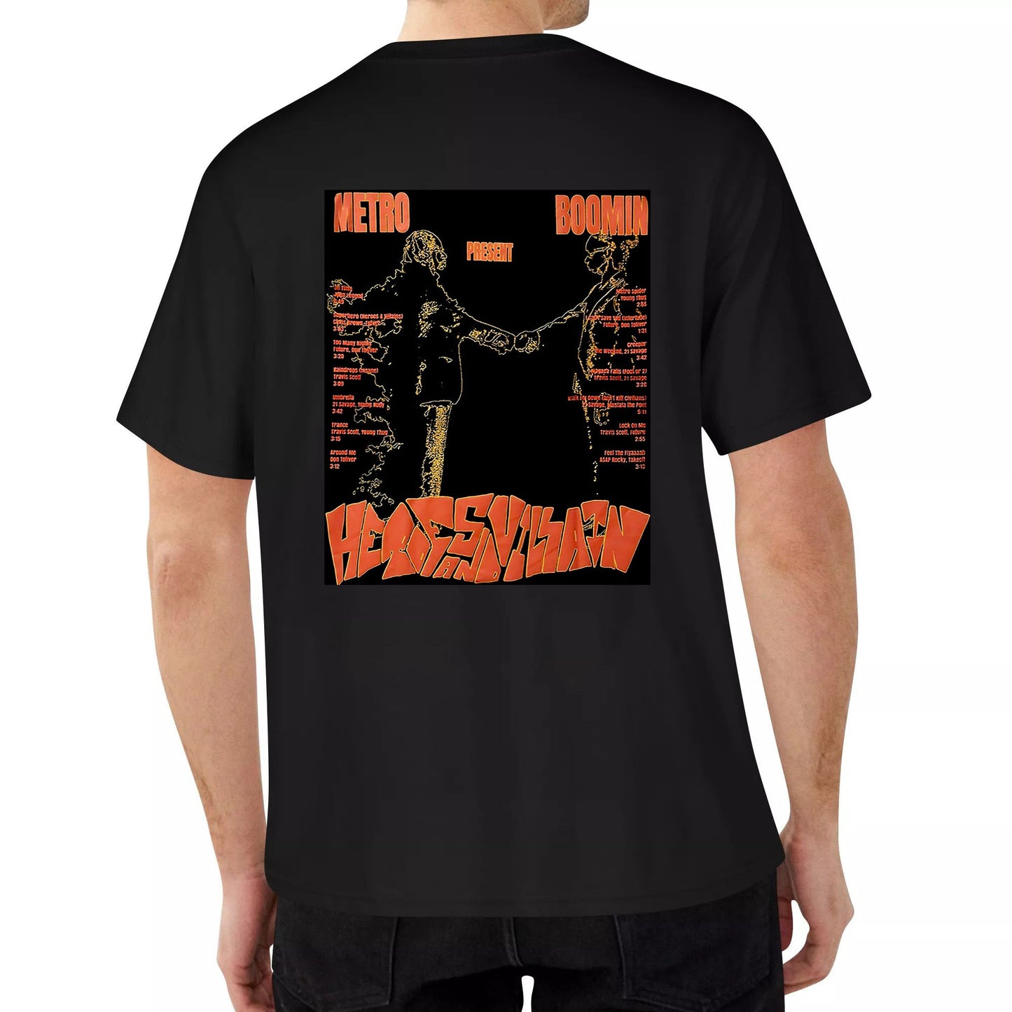 METRO BOOMIN HEROES & VILLAINS OVERSIZE TSHIRT BLACK