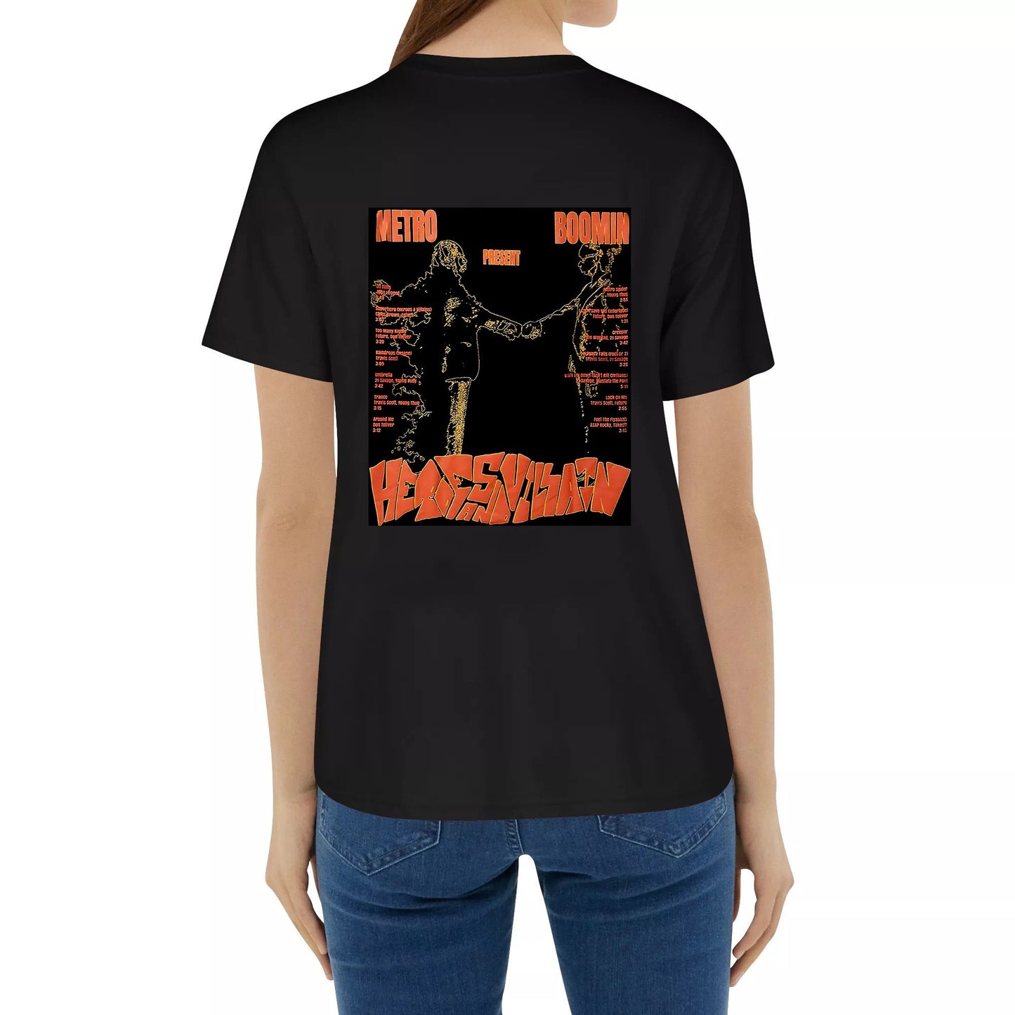 METRO BOOMIN HEROES & VILLAINS OVERSIZE TSHIRT BLACK