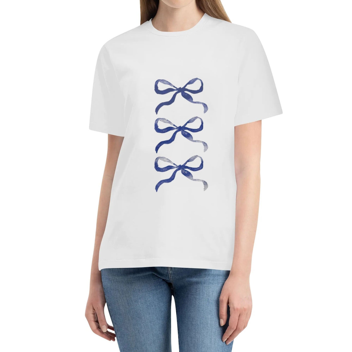 super cool street style Fruit, lip print, bow TSHIRT COTTON