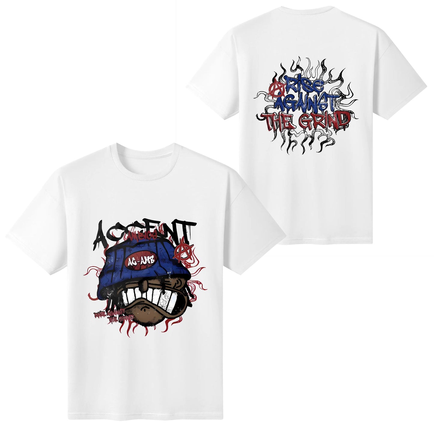 Kaos Pria 16s Boxy Tshirt Heavyweight 225gsm AcAmb Topi Putih Katun Santai Pendek Oversize Distro