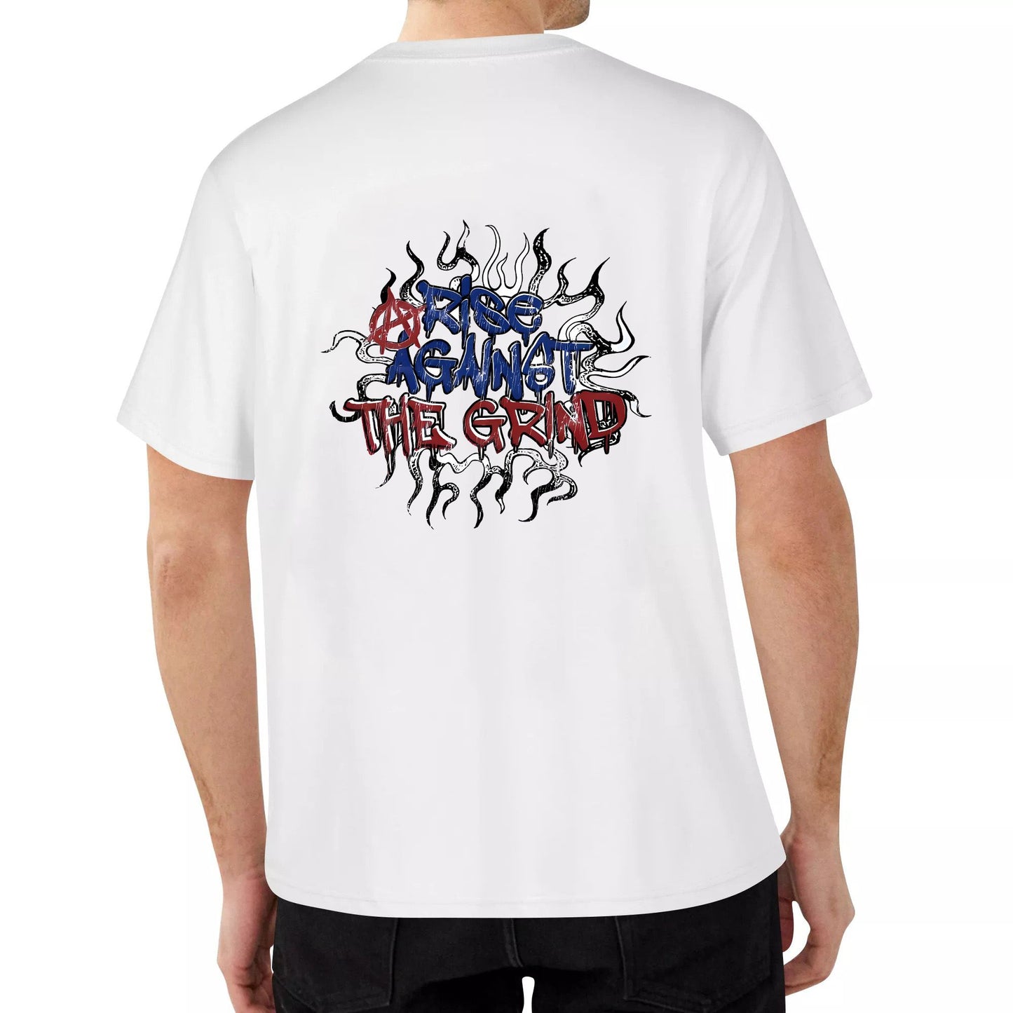 Kaos Pria 16s Boxy Tshirt Heavyweight 225gsm AcAmb Topi Putih Katun Santai Pendek Oversize Distro