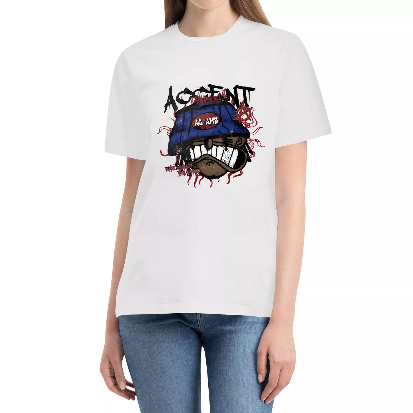 Kaos Pria 16s Boxy Tshirt Heavyweight 225gsm AcAmb Topi Putih Katun Santai Pendek Oversize Distro