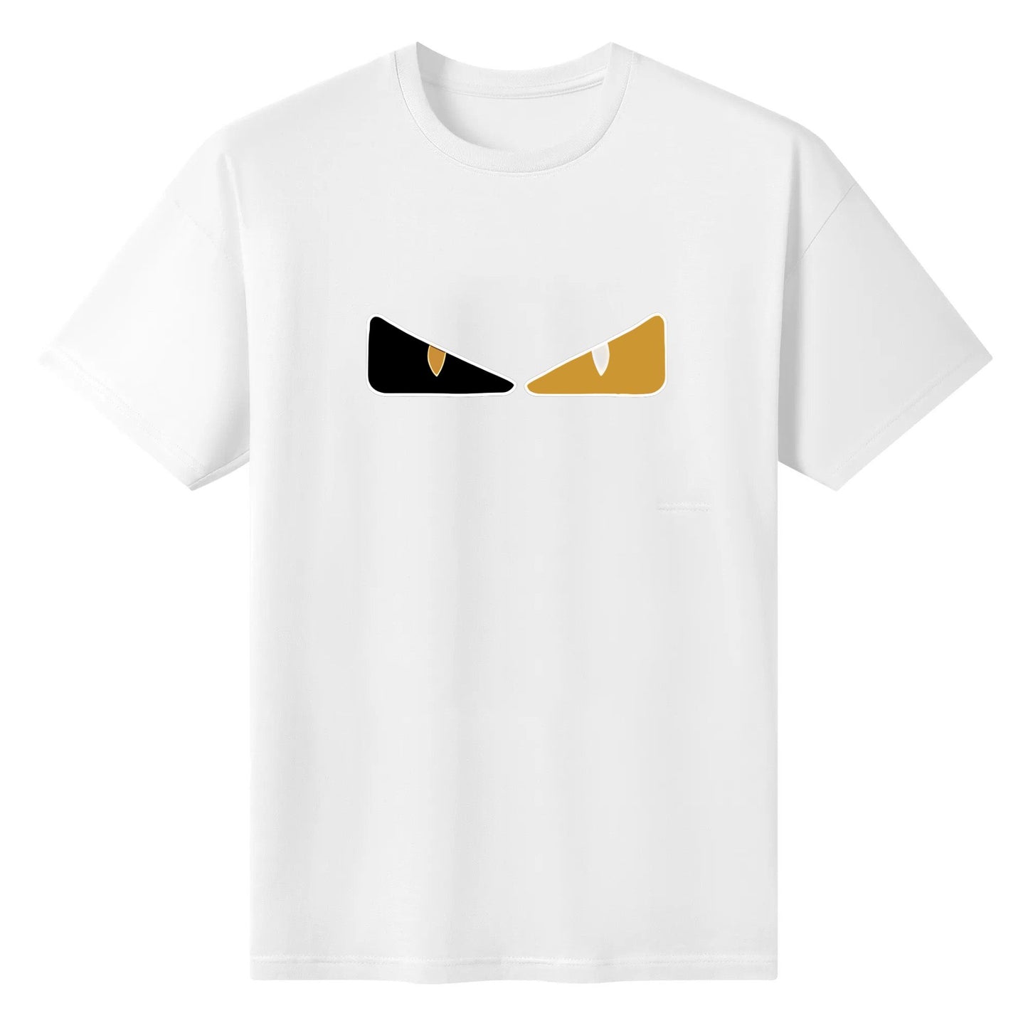 Kaos Lengan Pendek Longgar Cetak Trendi Sederhana 2025 Musim Semi/Panas, Unisex, Cocok untuk Pria dan Wanita, Atasan Kasual Serba Guna