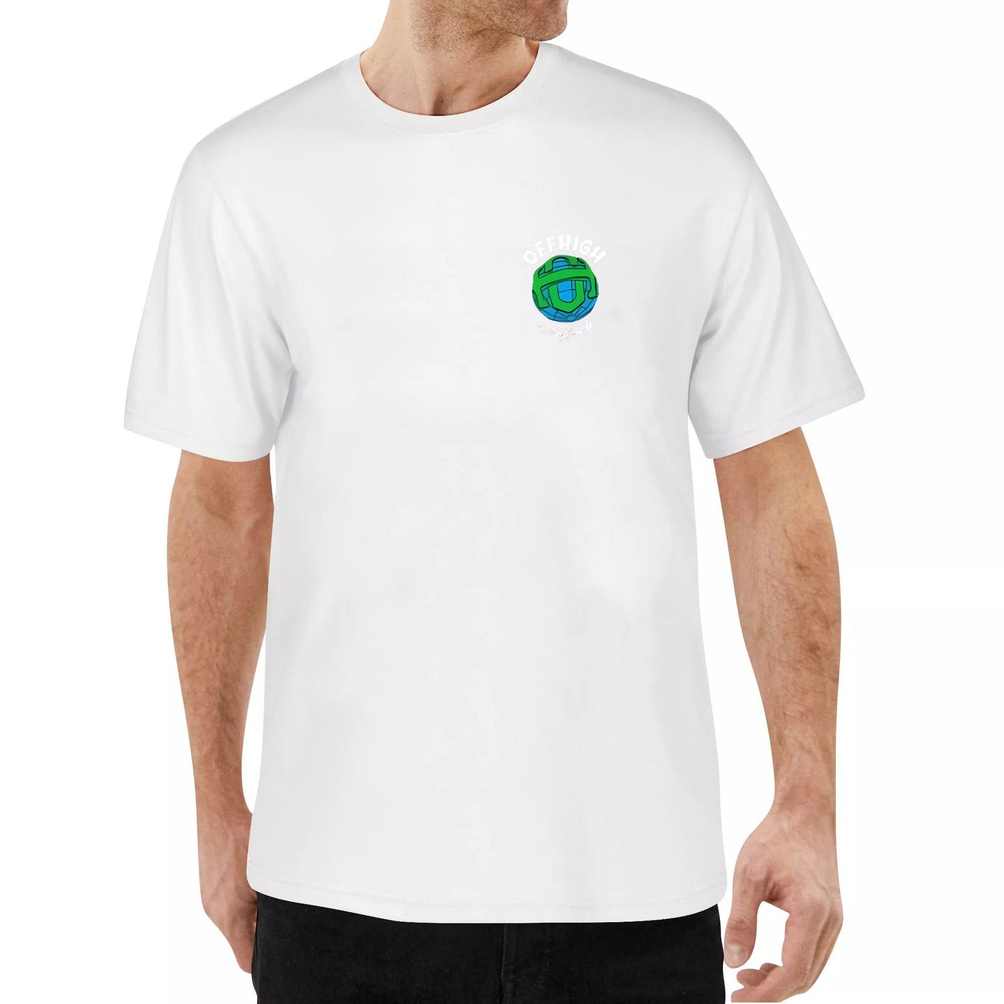 Offhigh Breaking Barrier Black TShirt Menswear Top