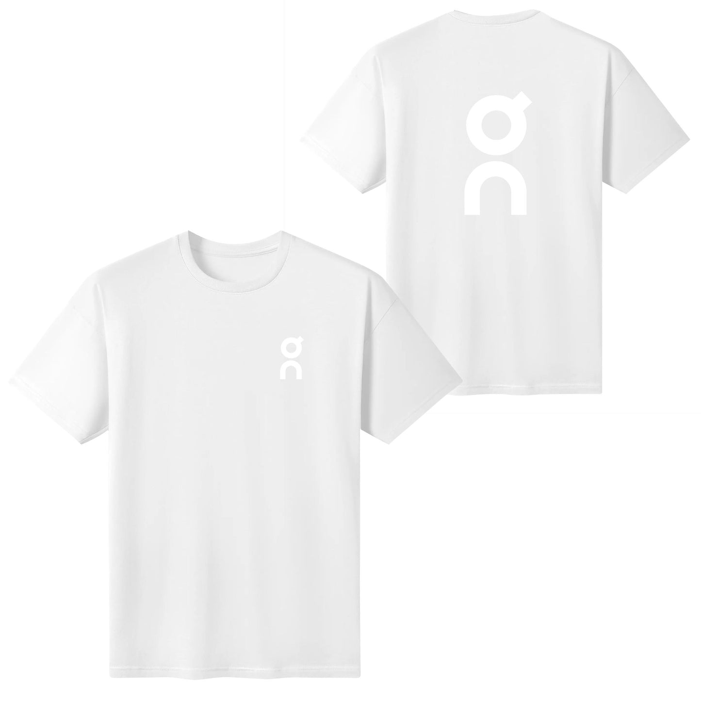 Kaos oblong pria motif kotak-kotak gaya sederhana versi longgar modis ukuran besar