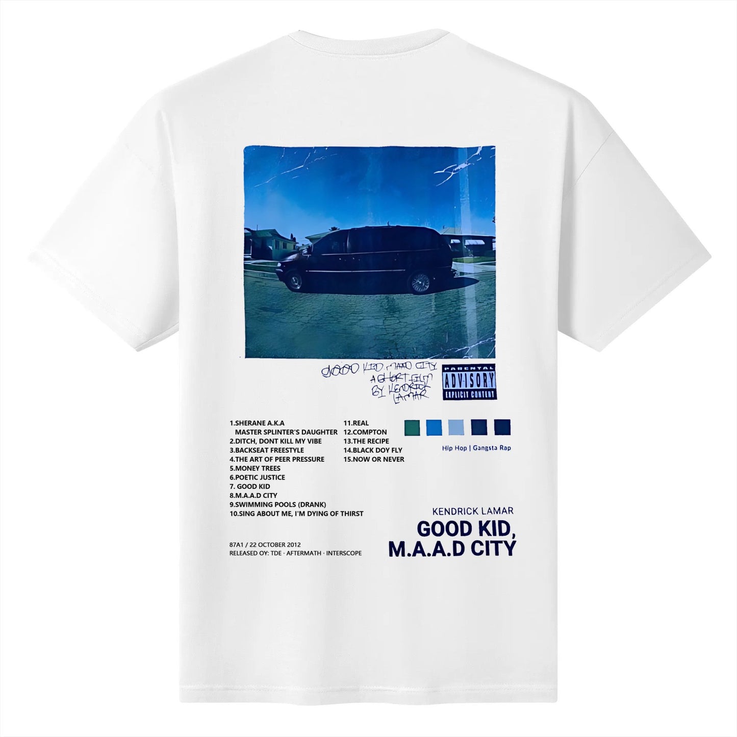 Good Kid M.A.A.D CITY Oversized 100% Cotton oversized printed T-shirt kendrick lamar shirt