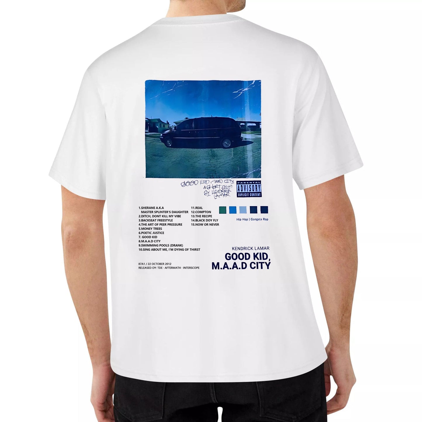 Good Kid M.A.A.D CITY Oversized 100% Cotton oversized printed T-shirt kendrick lamar shirt