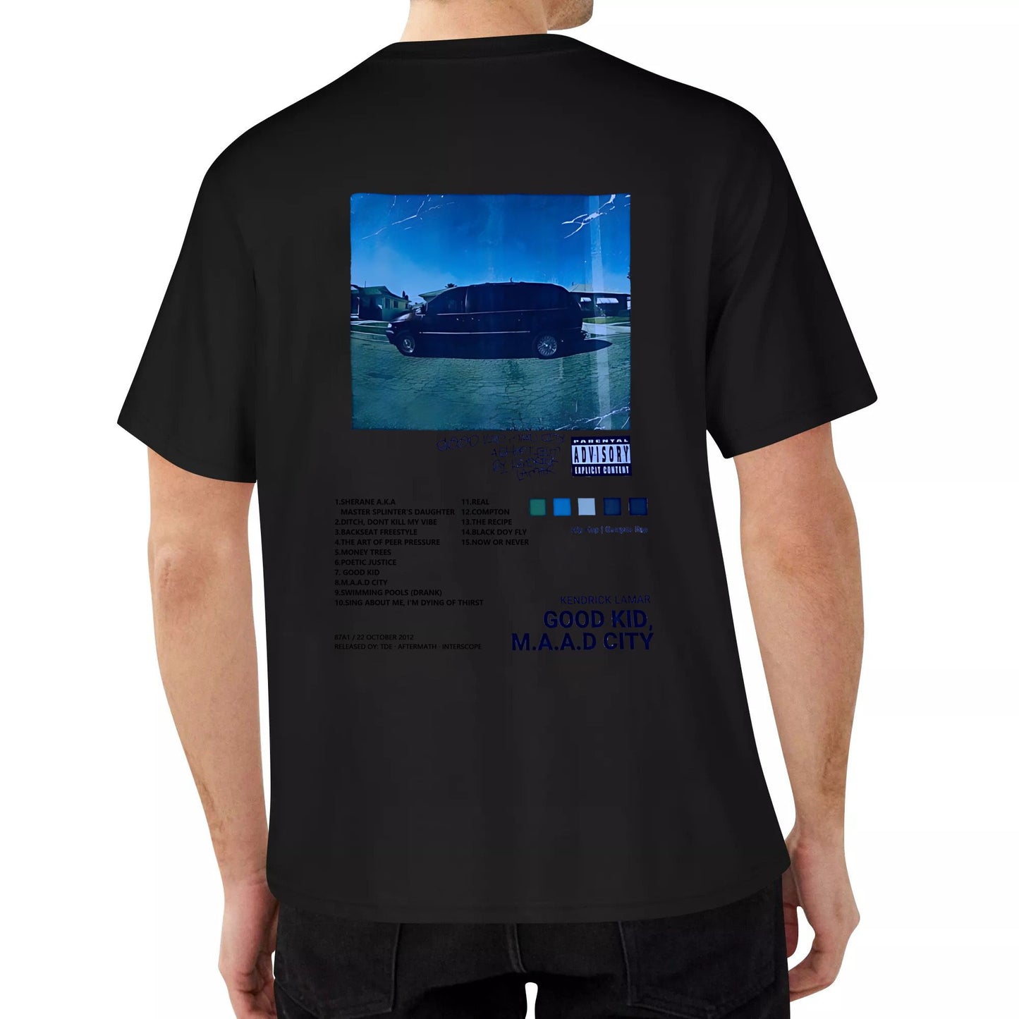 Good Kid M.A.A.D CITY Oversized 100% Cotton oversized printed T-shirt kendrick lamar shirt