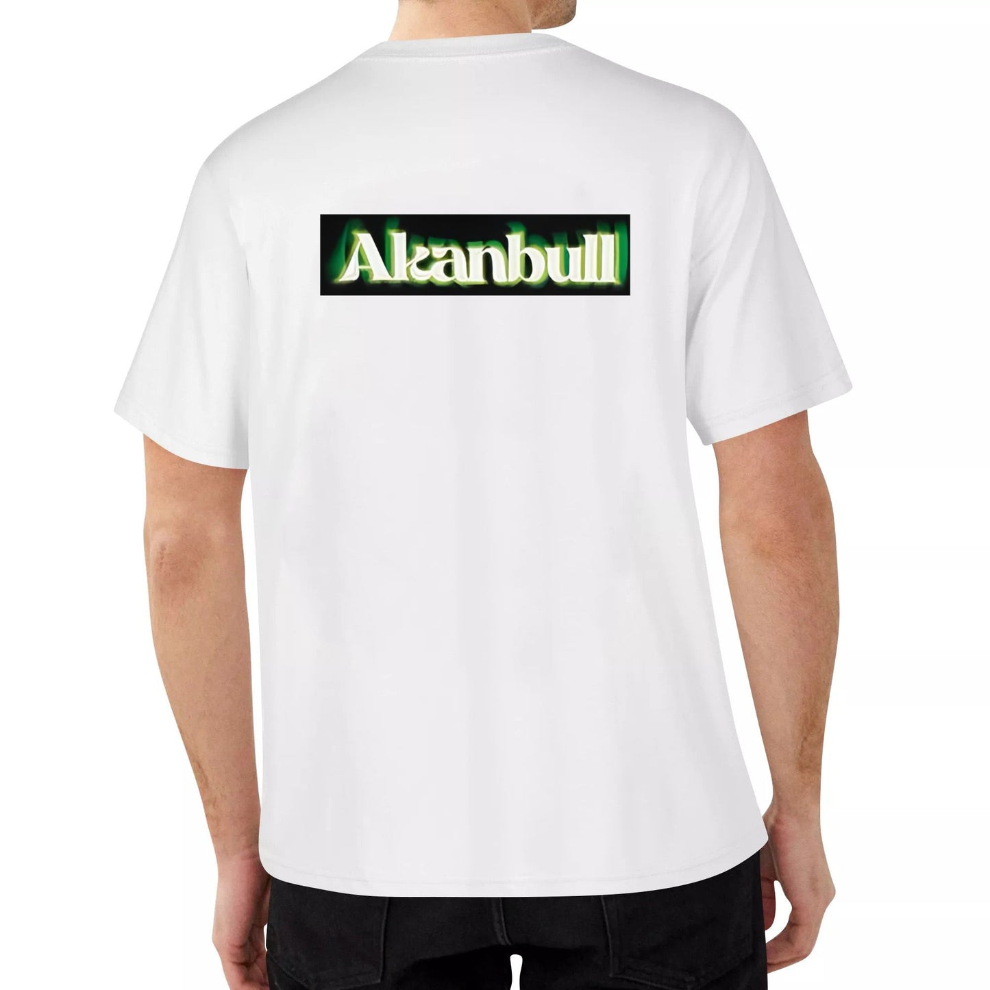 American Street Style Printed Oversize Short-Sleeved Cotton T-shirt Men's and Women's Width Loose Summer Couple Half Sleeve Top