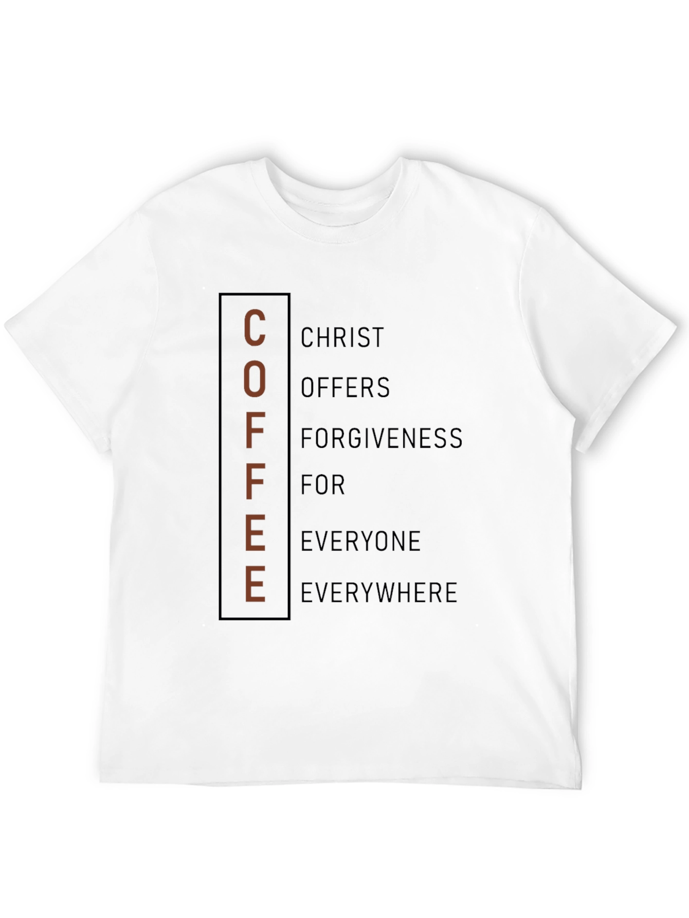 Coffee Christ Forgiveness Graphic Tee