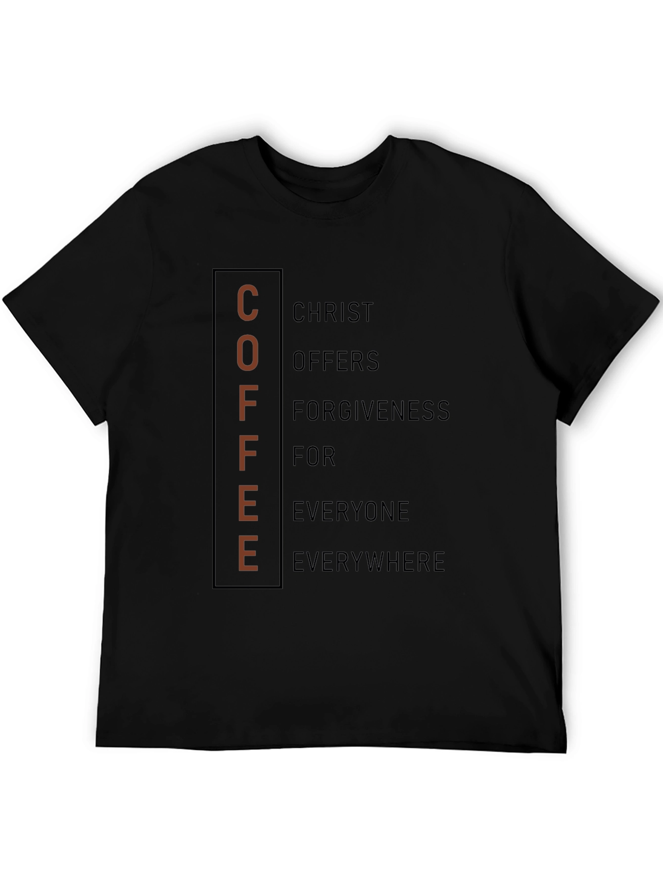 Coffee Christ Forgiveness Graphic Tee