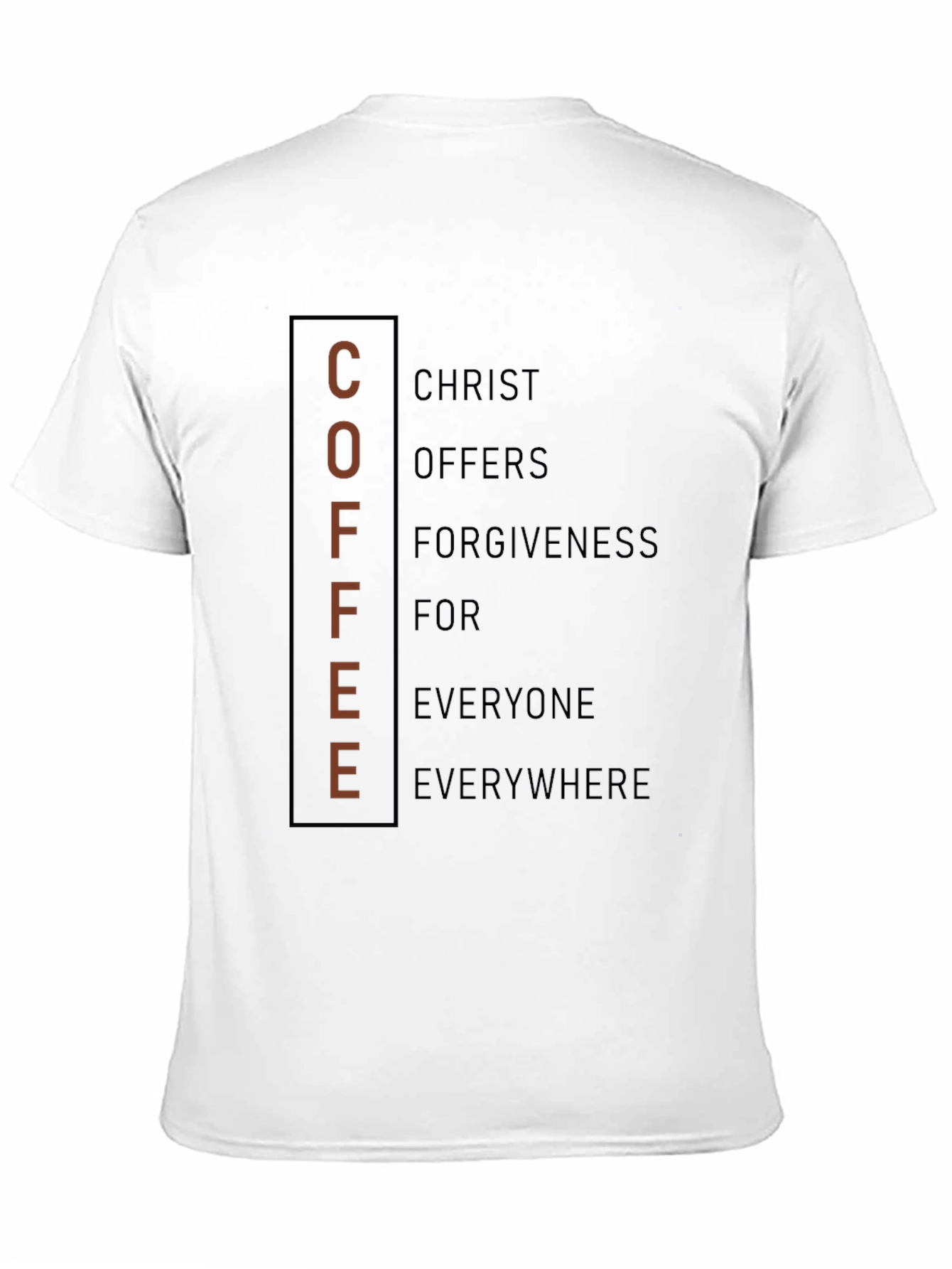 Coffee Christ Forgiveness Graphic Tee