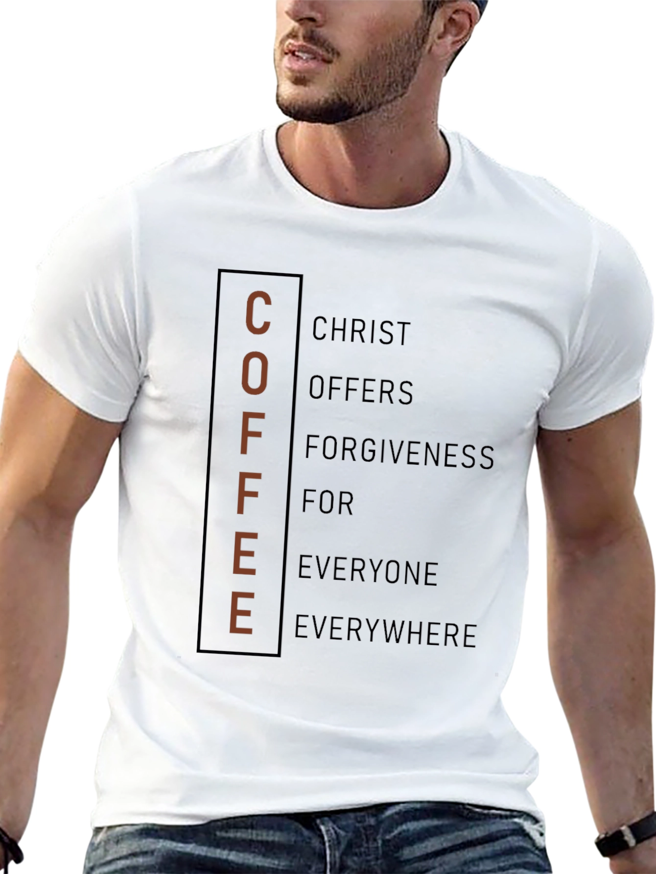 Coffee Christ Forgiveness Graphic Tee