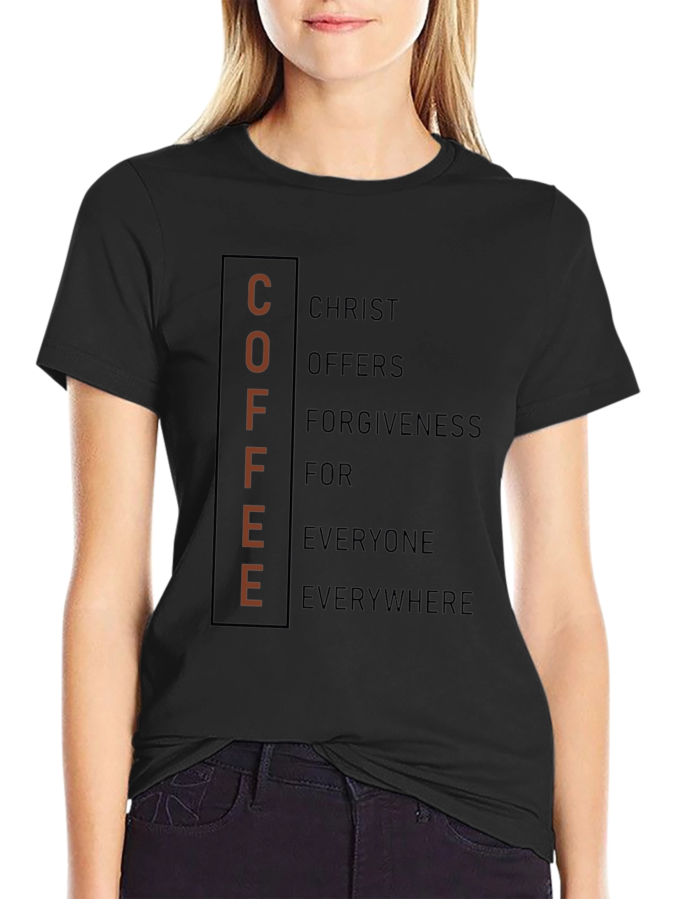 Coffee Christ Forgiveness Graphic Tee