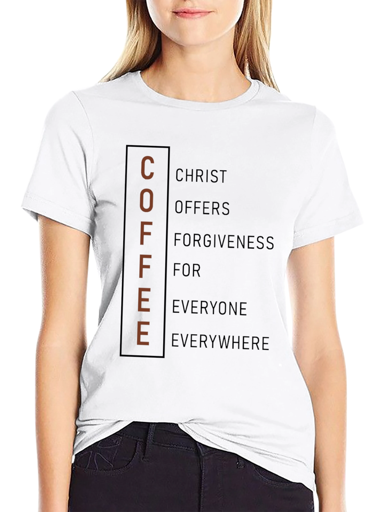 Coffee Christ Forgiveness Graphic Tee