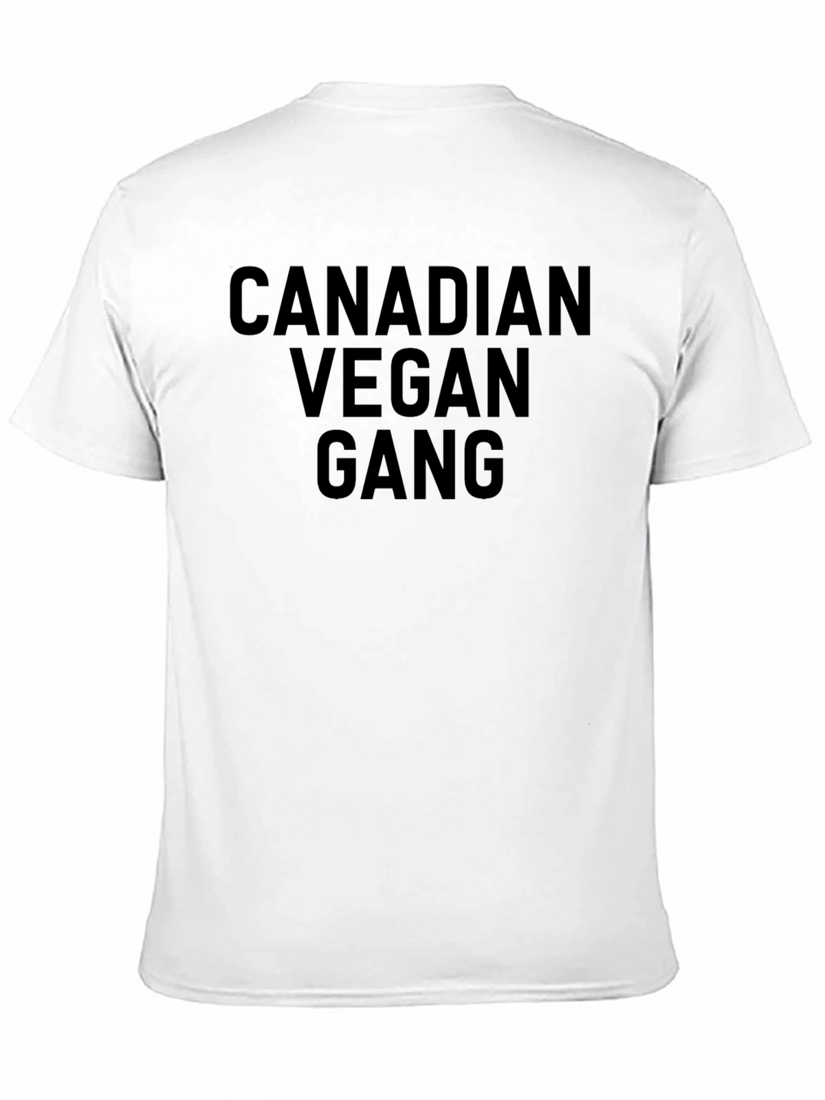 Canadian Vegan Gang T-Shirt - Black Cotton Tee