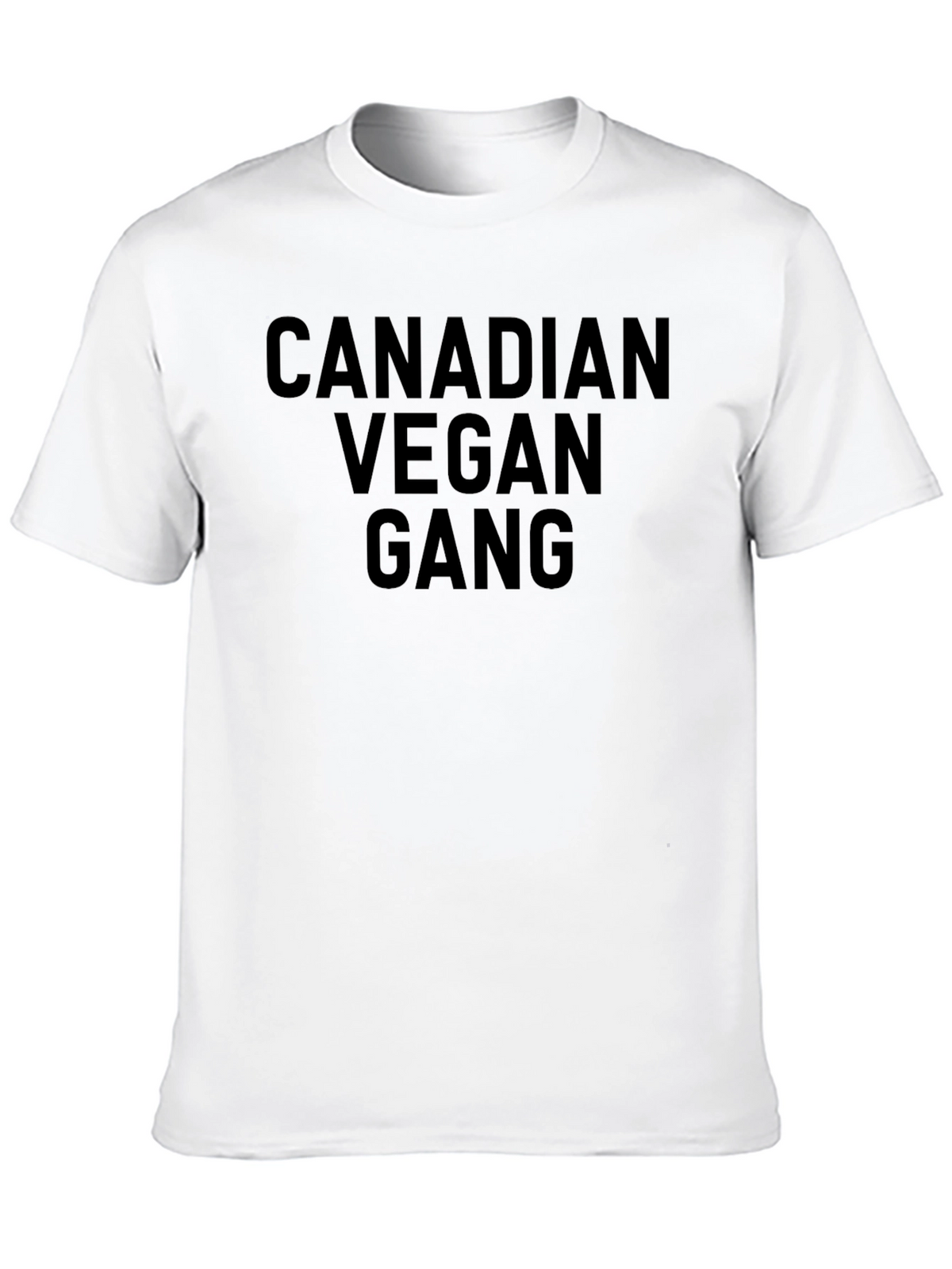 Canadian Vegan Gang T-Shirt - Black Cotton Tee