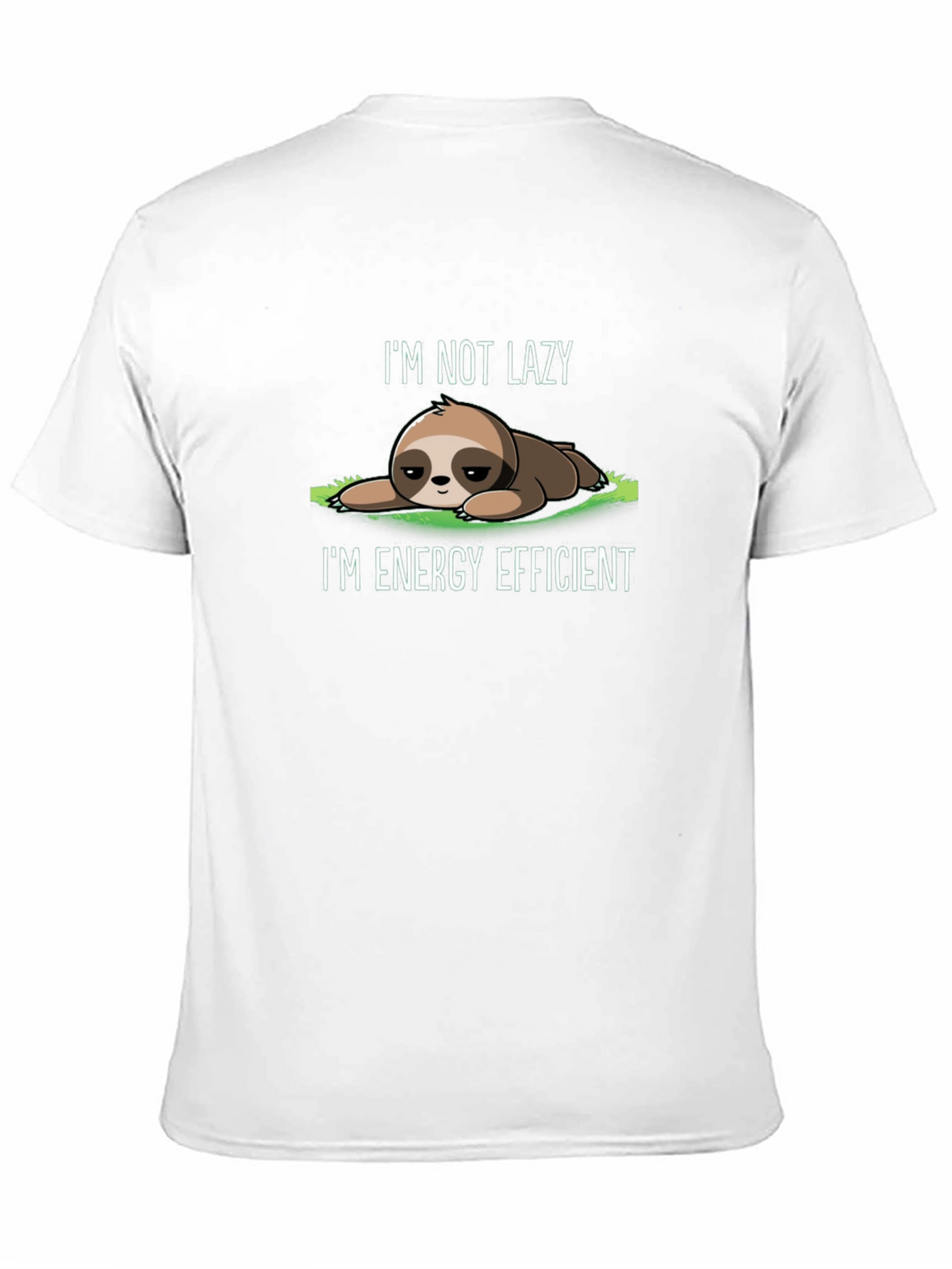 Lazy Sloth Graphic Tee - Energy Efficient Comfort