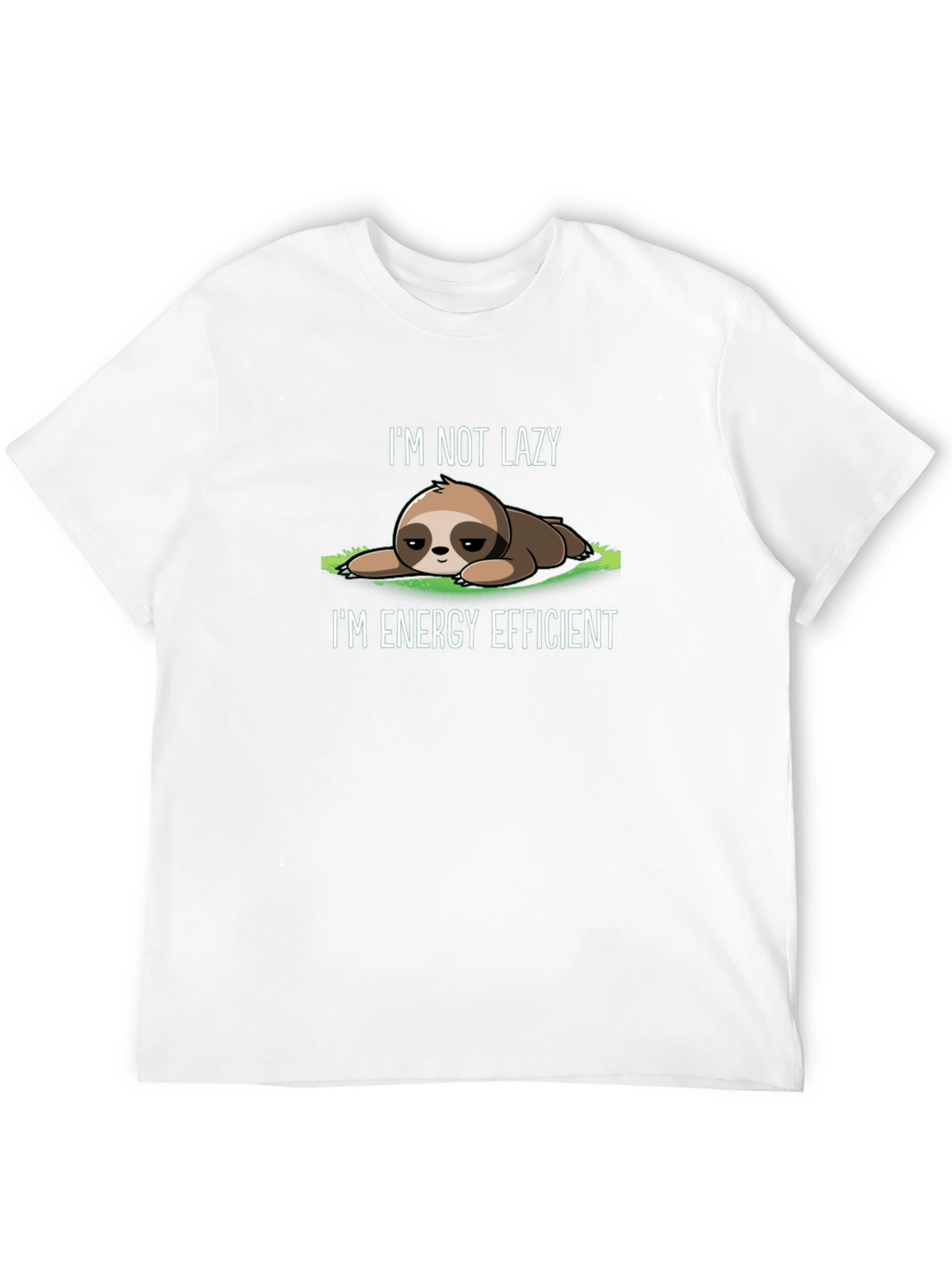 Lazy Sloth Graphic Tee - Energy Efficient Comfort