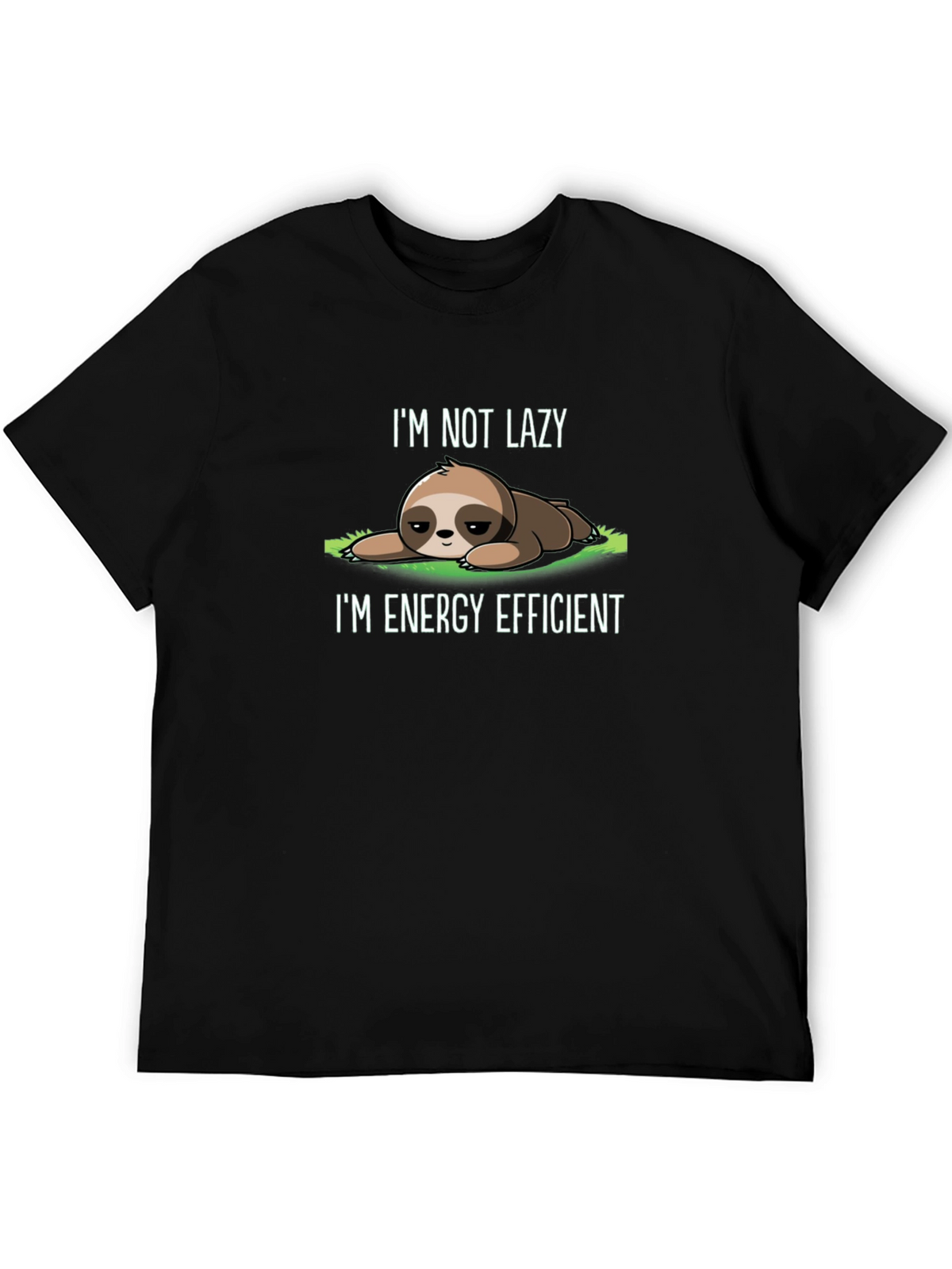 Lazy Sloth Graphic Tee - Energy Efficient Comfort
