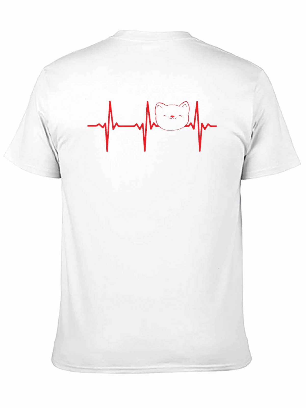 Cat Heartbeat T-Shirt - Love Your Feline Friend!