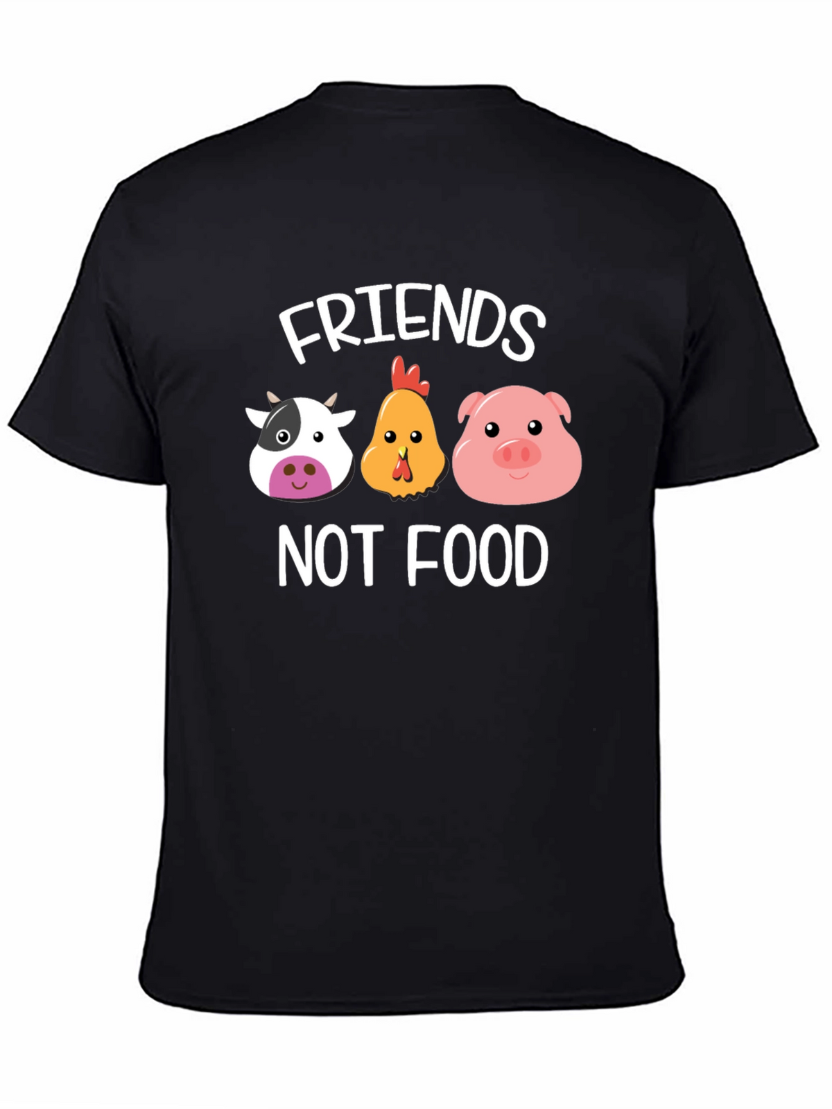 Friends Not Food T-Shirt - Vegan Animal Lover Tee