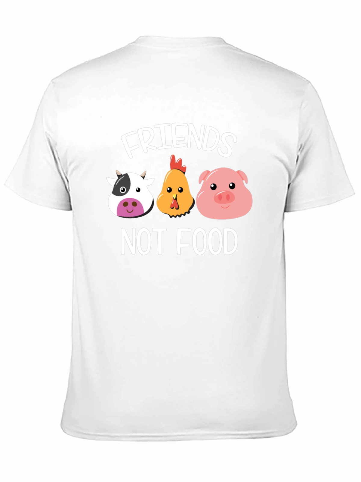 Friends Not Food T-Shirt - Vegan Animal Lover Tee