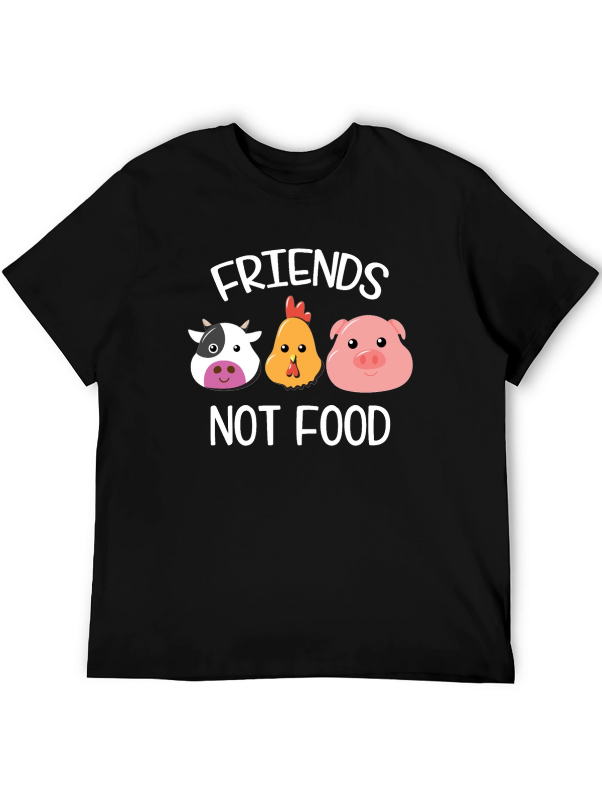 Friends Not Food T-Shirt - Vegan Animal Lover Tee