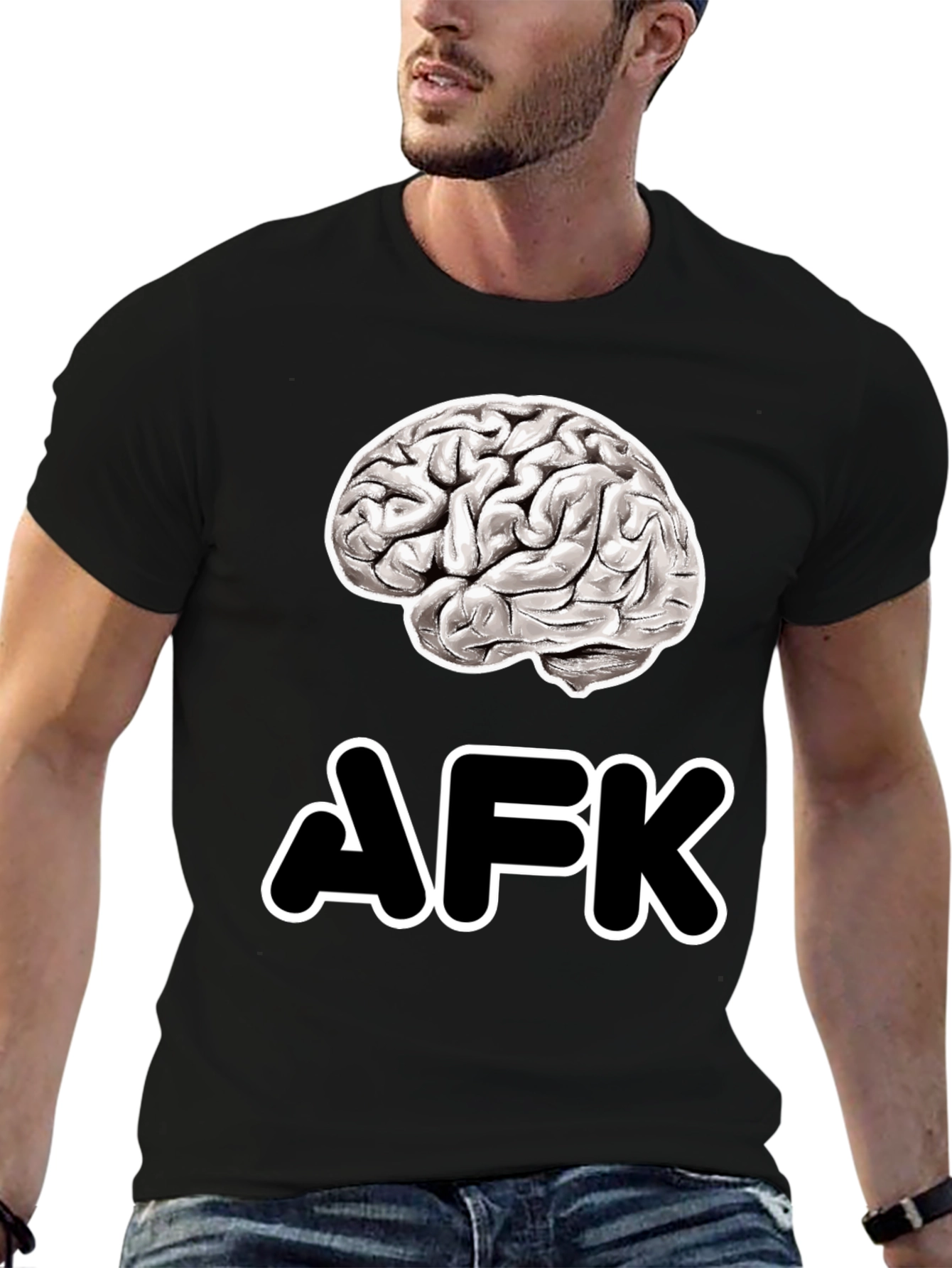 Brain AFK T-Shirt - Gamer Humor Tee