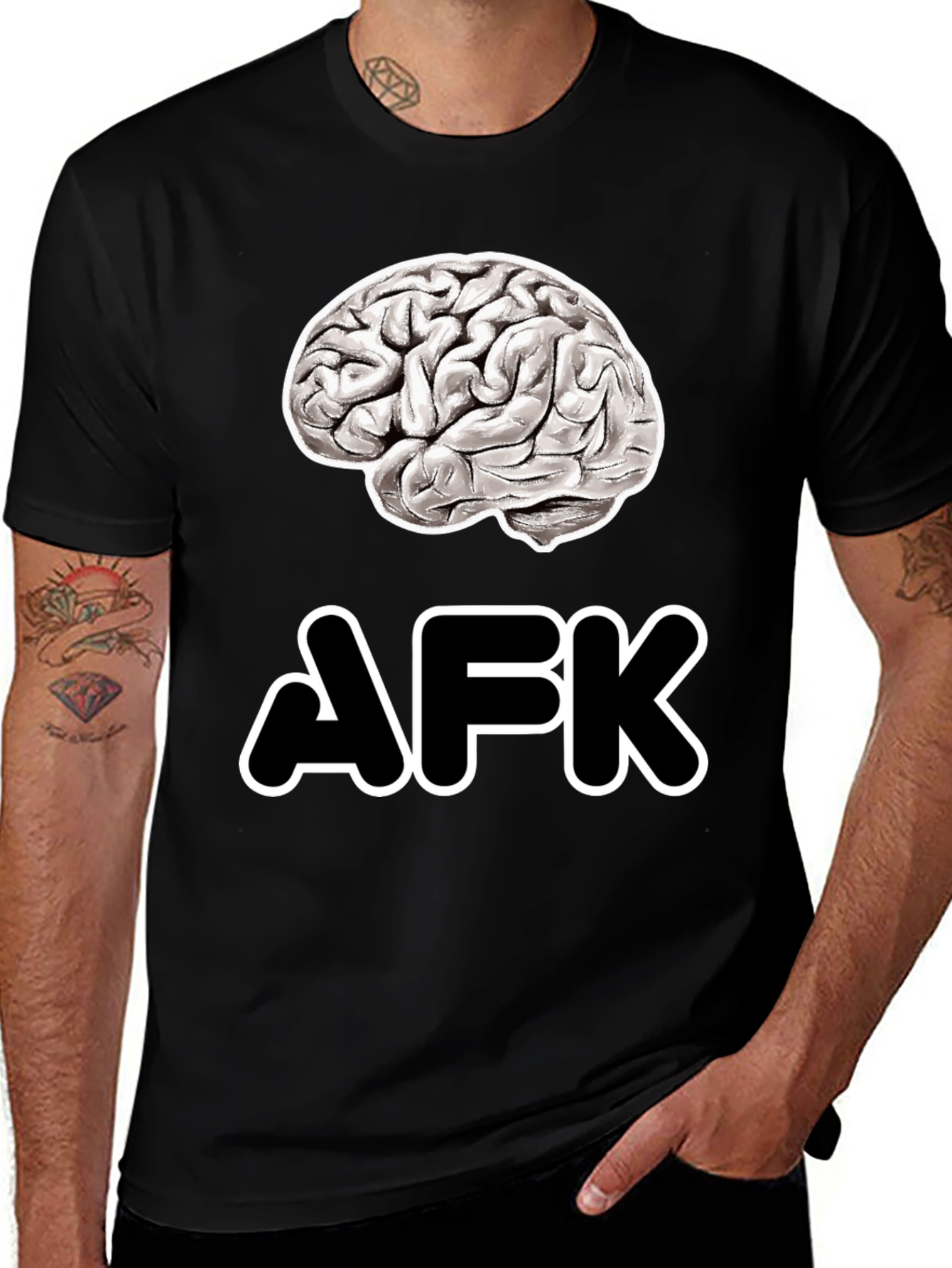 Brain AFK T-Shirt - Gamer Humor Tee
