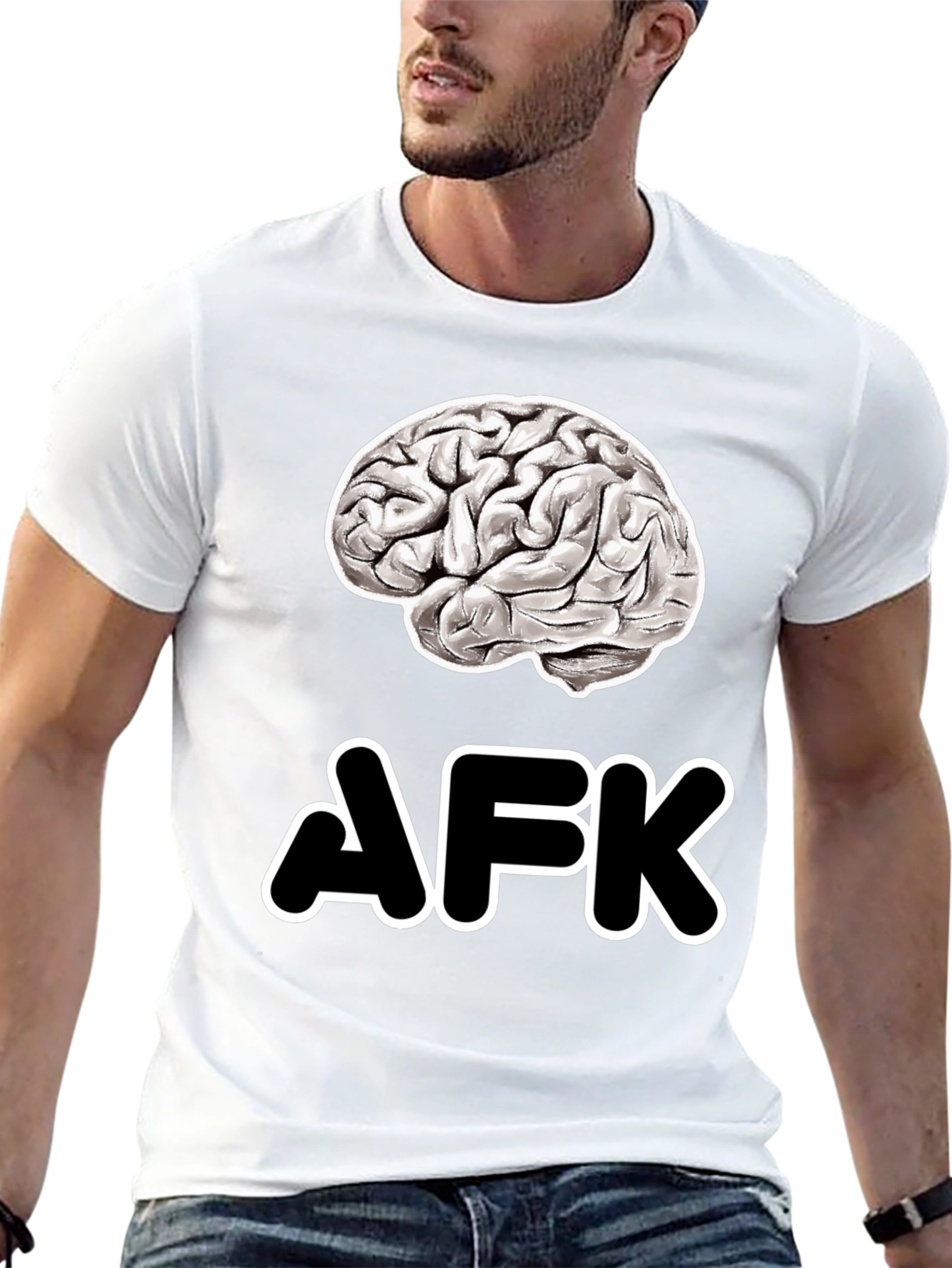 Brain AFK T-Shirt - Gamer Humor Tee