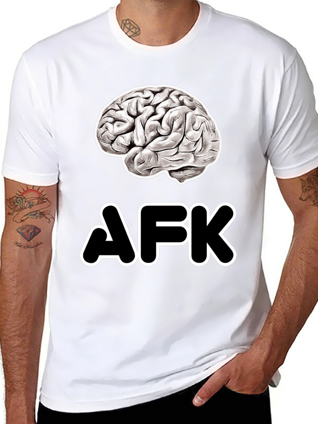 Brain AFK T-Shirt - Gamer Humor Tee