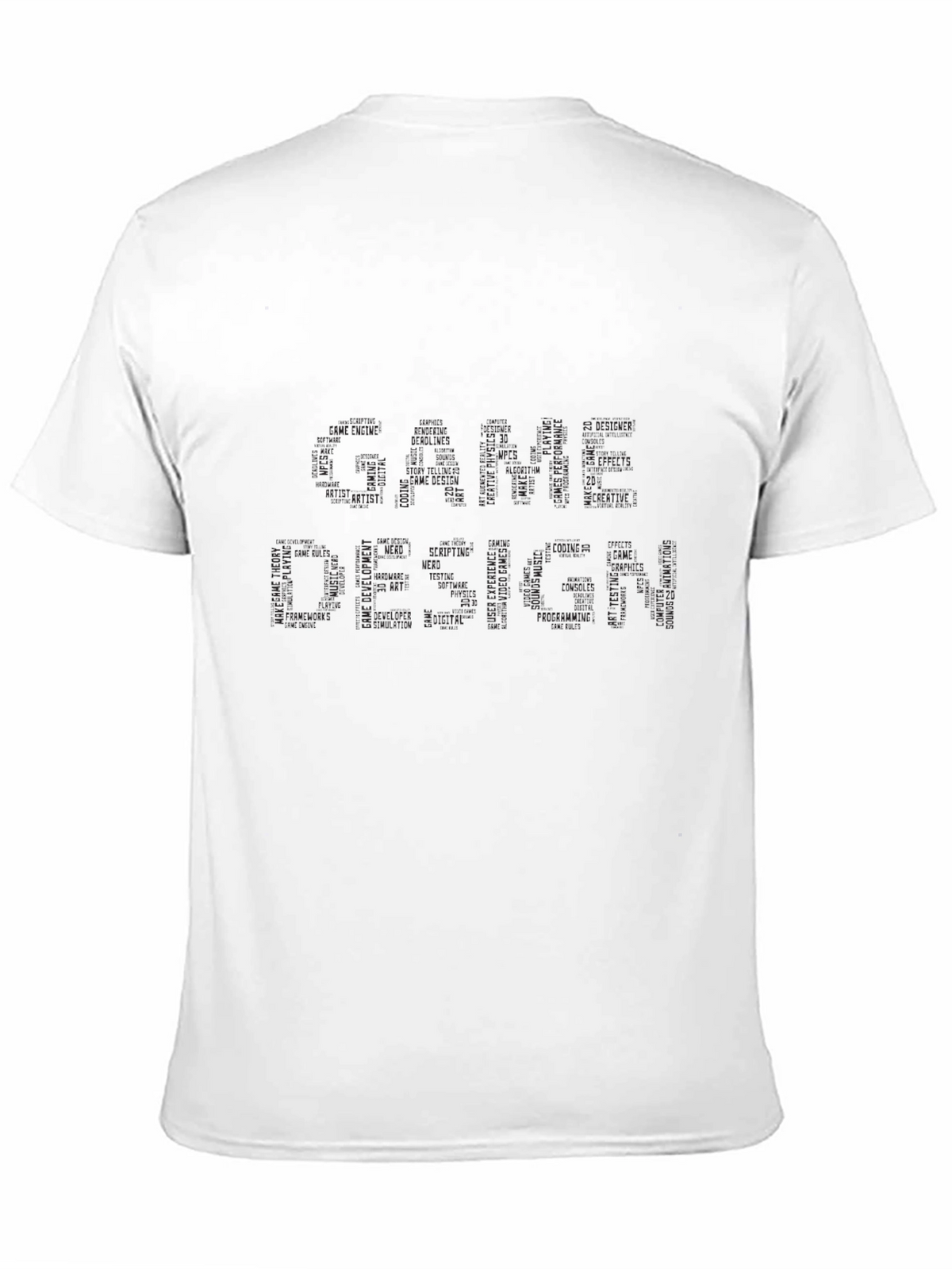 Mens Graphic Tee - Black Crew Neck Casual Shirt