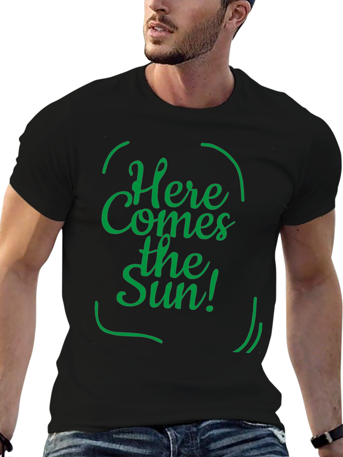 Here Comes the Sun T-Shirt - Classic Black Tee
