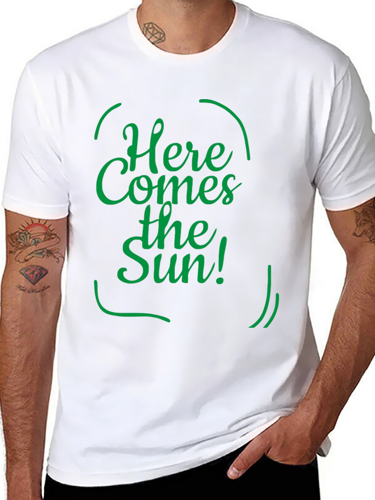 Here Comes the Sun T-Shirt - Classic Black Tee