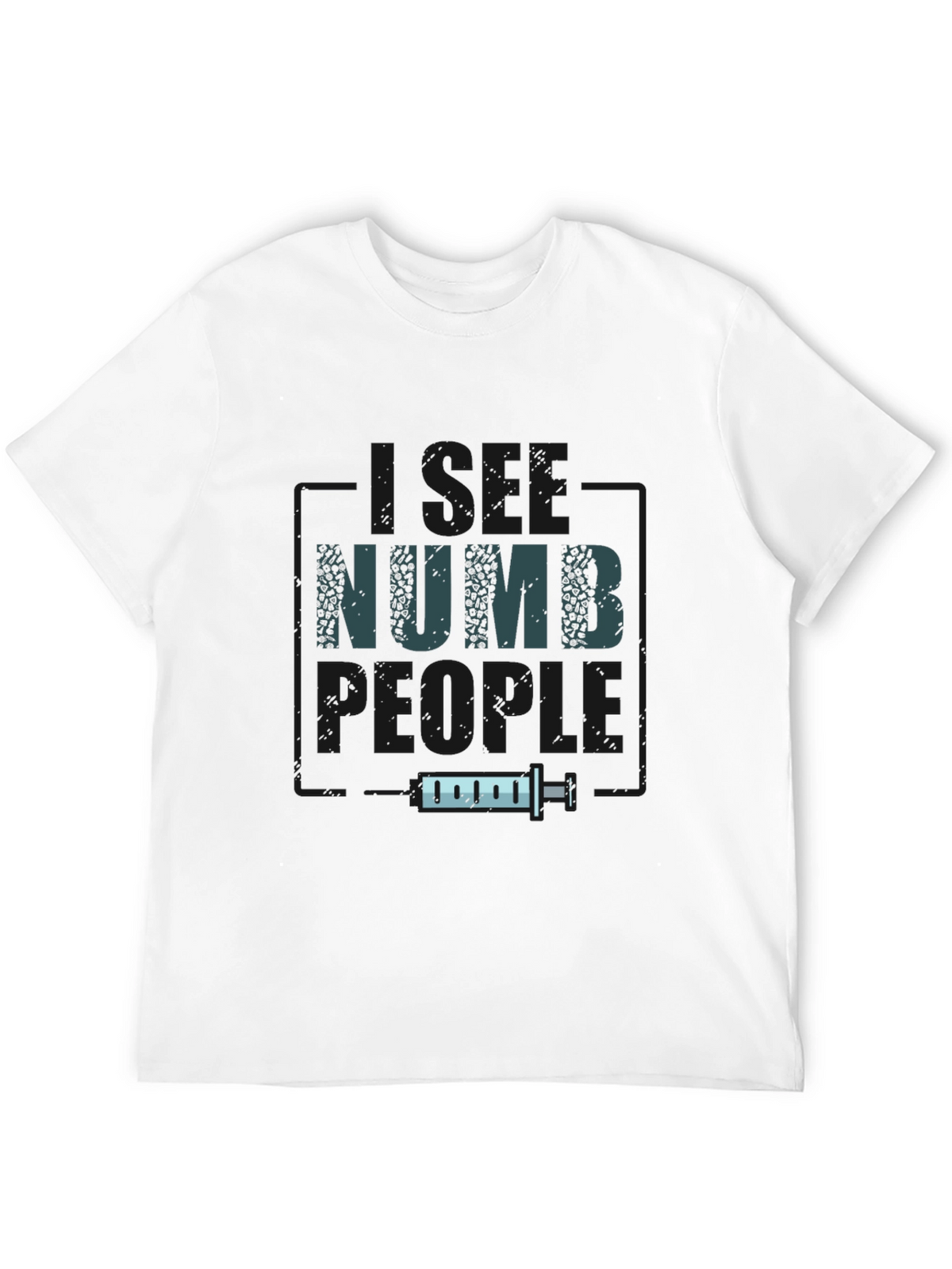 Get Numb People T-Shirt - Black Graphic Tee