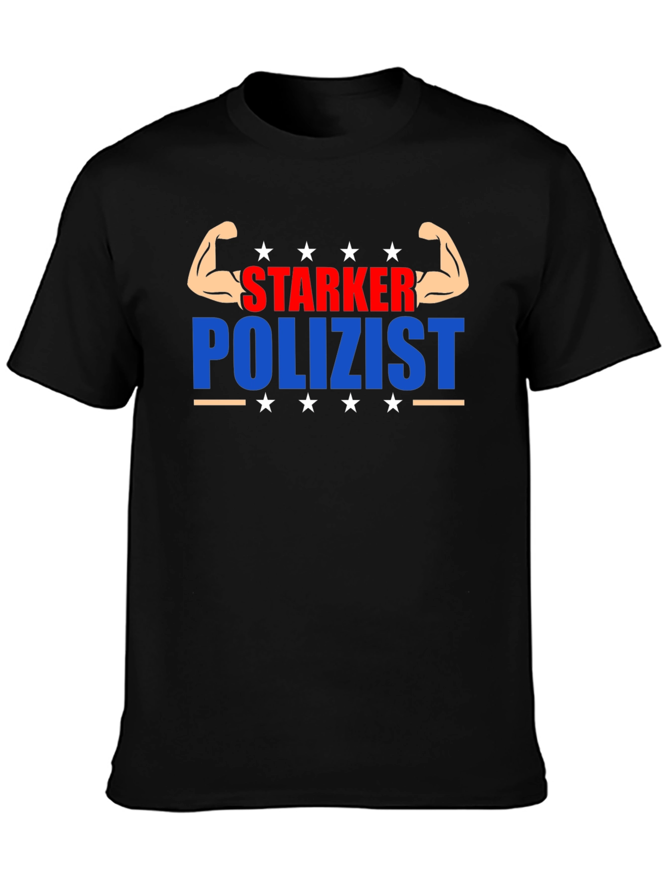 Starker Polizist Graphic T-Shirt