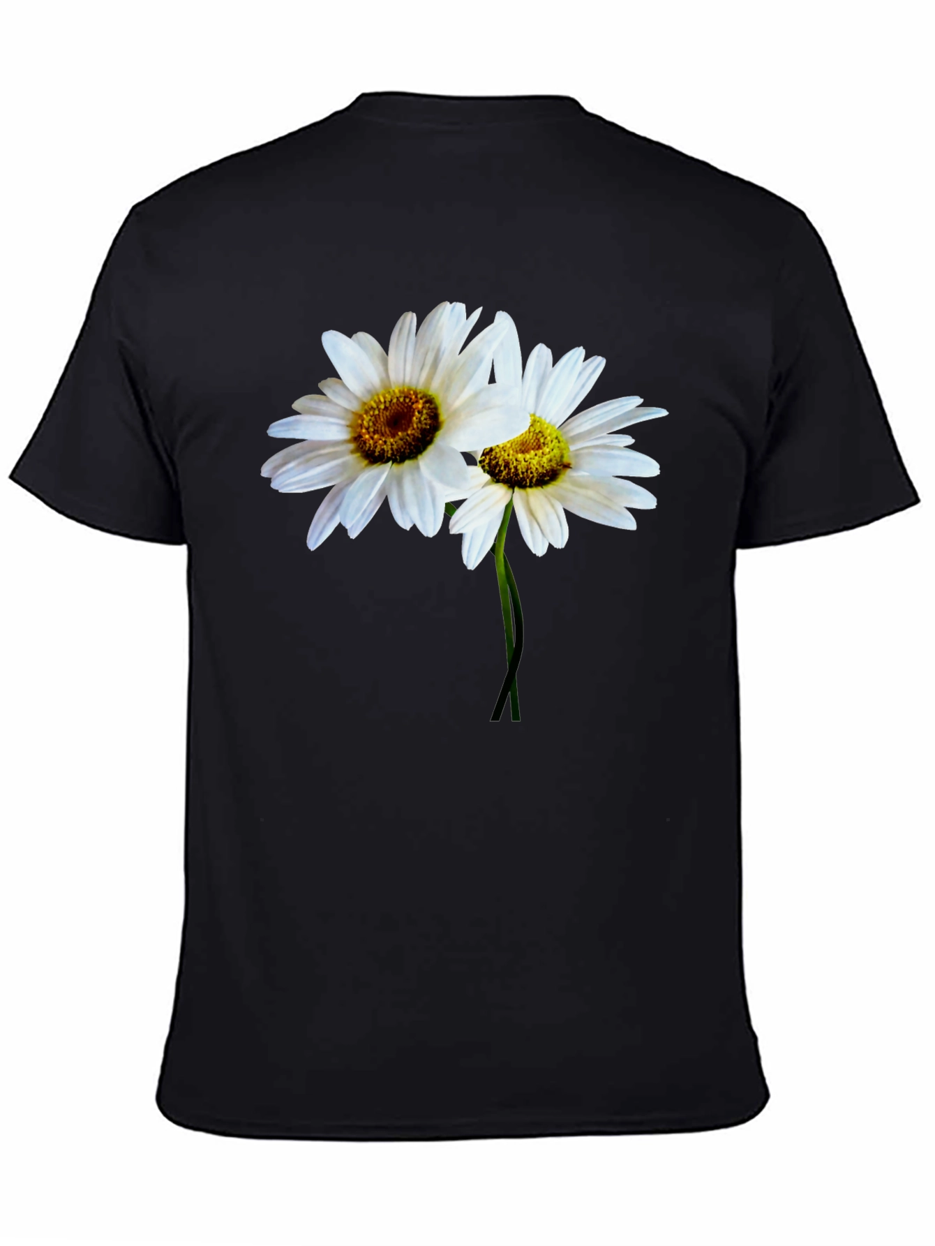 Daisy Flower T-Shirt - Classic Black Tee
