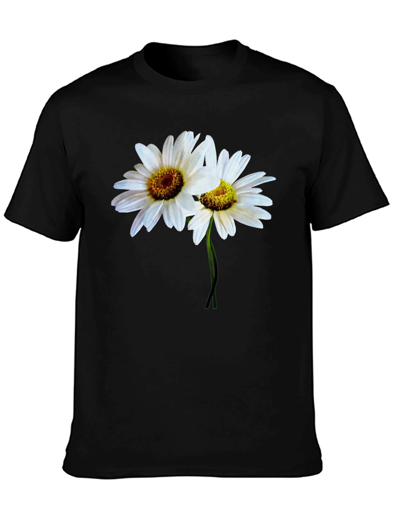 Daisy Flower T-Shirt - Classic Black Tee