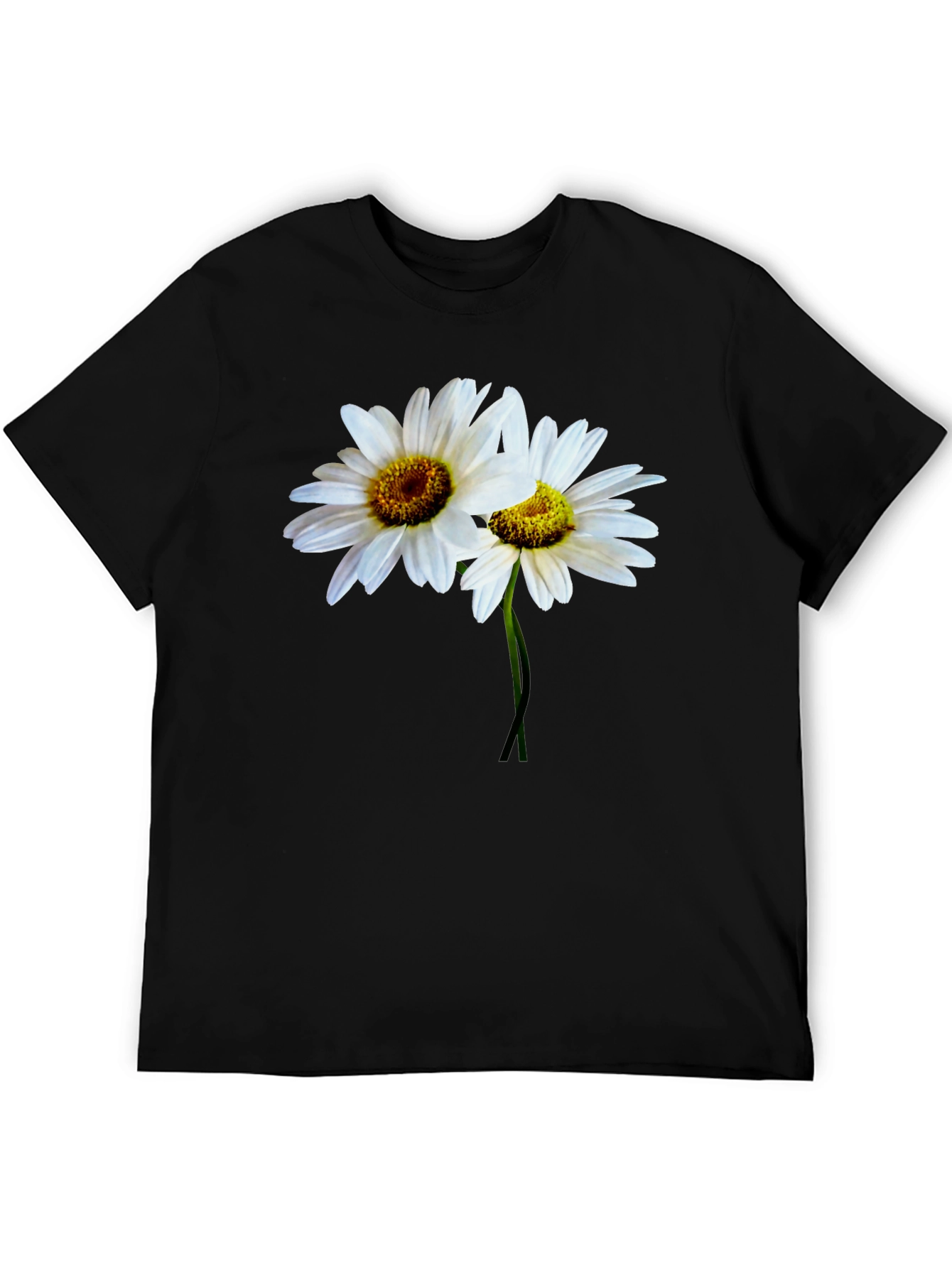 Daisy Flower T-Shirt - Classic Black Tee