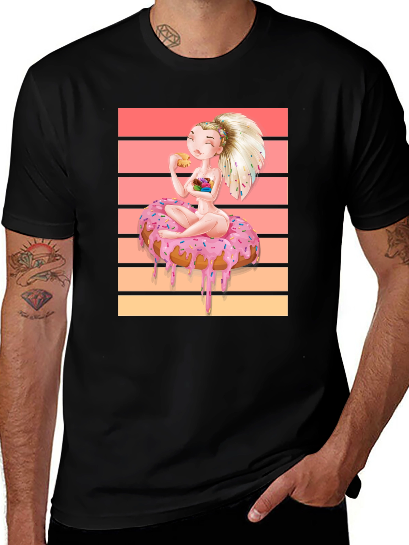 Donut Dream T-Shirt: Sweet Cartoon Tee